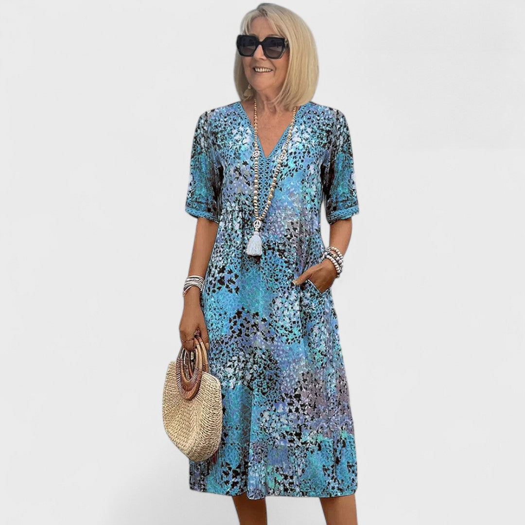 Colette - Rochie midi vibrantă