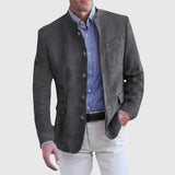 Logan | Jachetă din Suede Deschis cu Stil Sofisticat