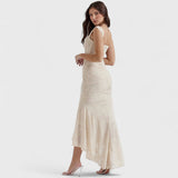 Carisia - Rochie lungă albastră