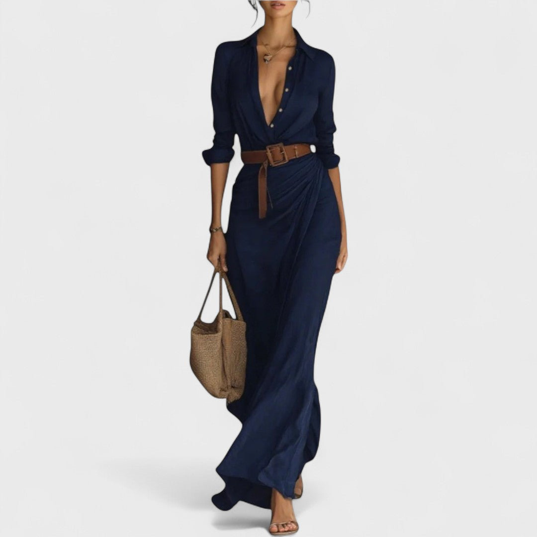 Nirelle - Rochie tip portofel cu brâu în talie