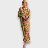Elveria – Rochie maxi cu cardigan