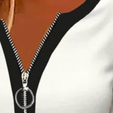 tricou cu mâneci lungi și fermoar